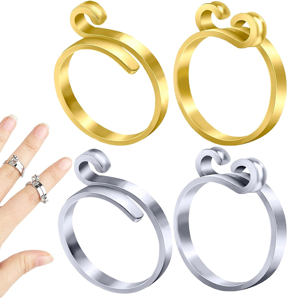 Sewing Thimble Metal - Merajut Crochet Loop cincin rajutan DIY