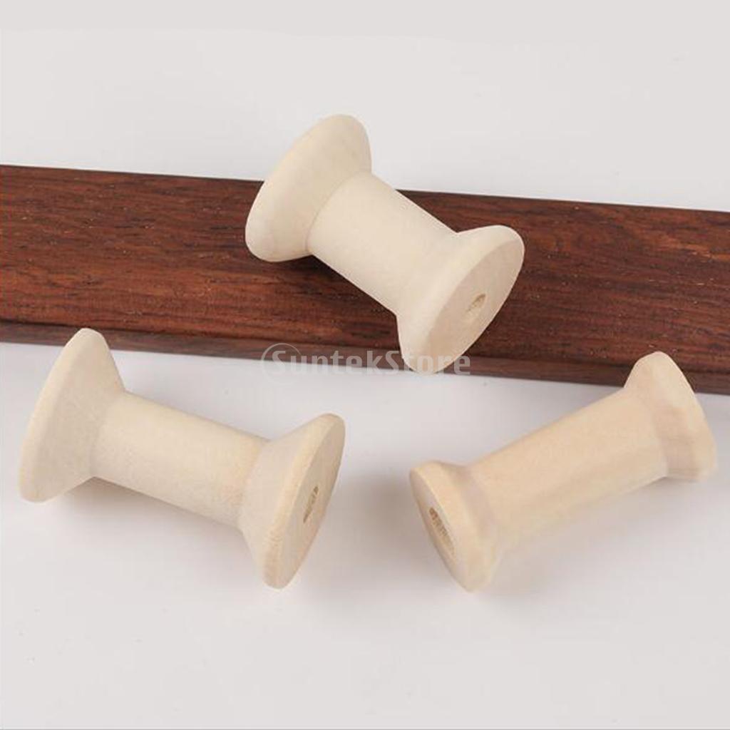 Thread Bobbins Empty - 20 Buah Gulungan Benang Kayu Kosong