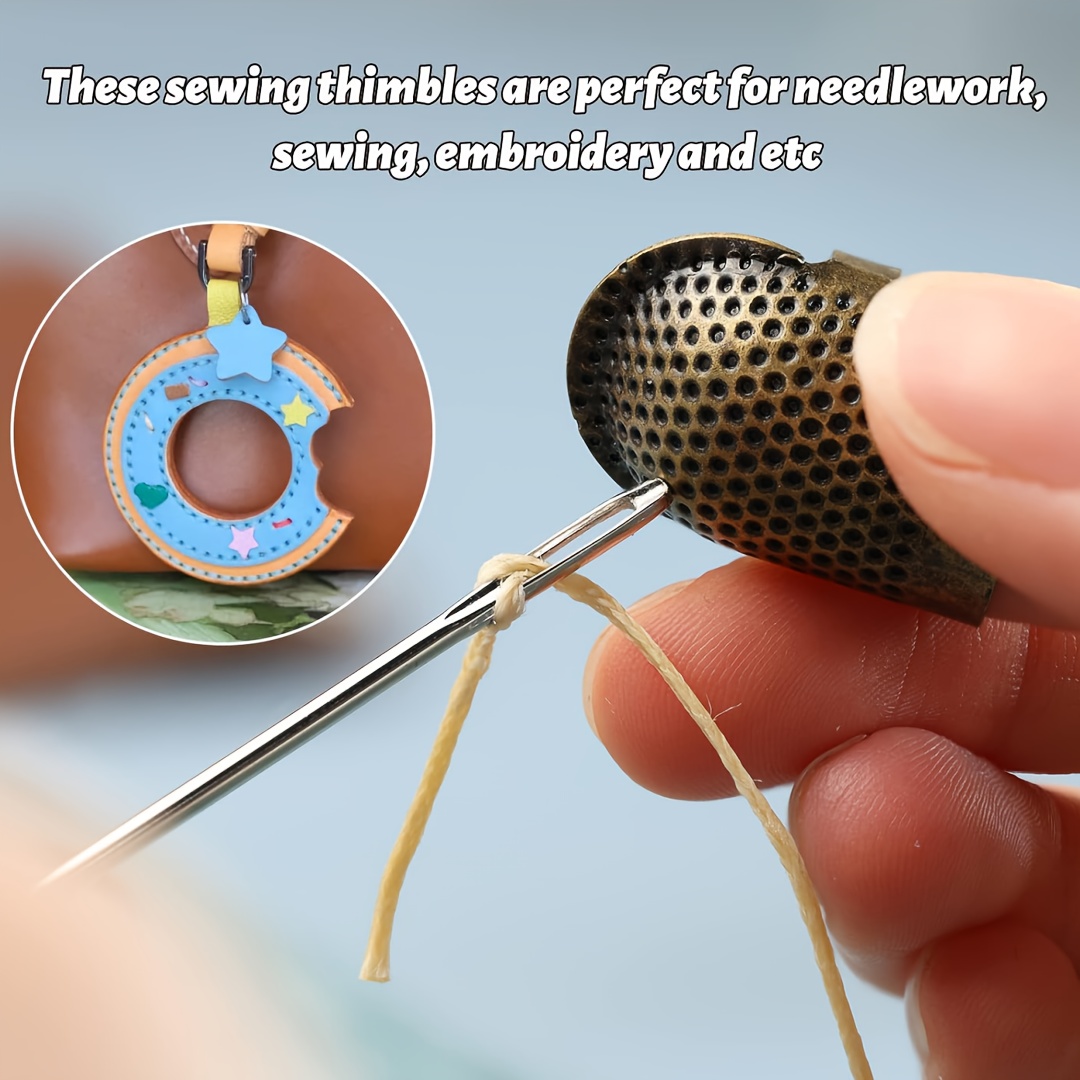 Sewing Thimble Metal - Cincin Pelindung Jari untuk Menjahit, Cincin