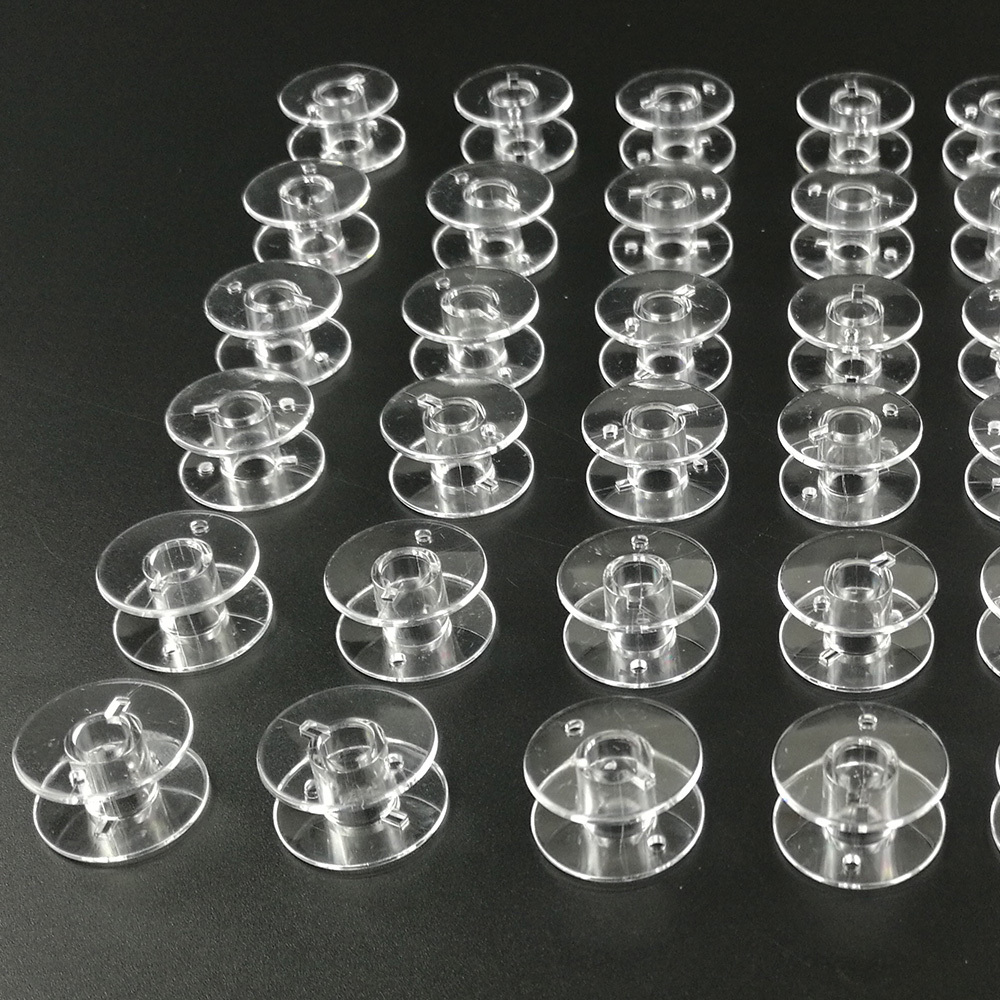 Thread Bobbins Empty - 50 Buah Gulungan Kawat Kosong Plastik