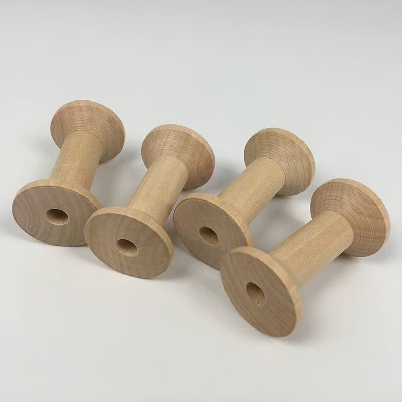 Thread Bobbins Empty - 5 Buah/Lot 60X35Mm Kumparan Kumparan Kayu