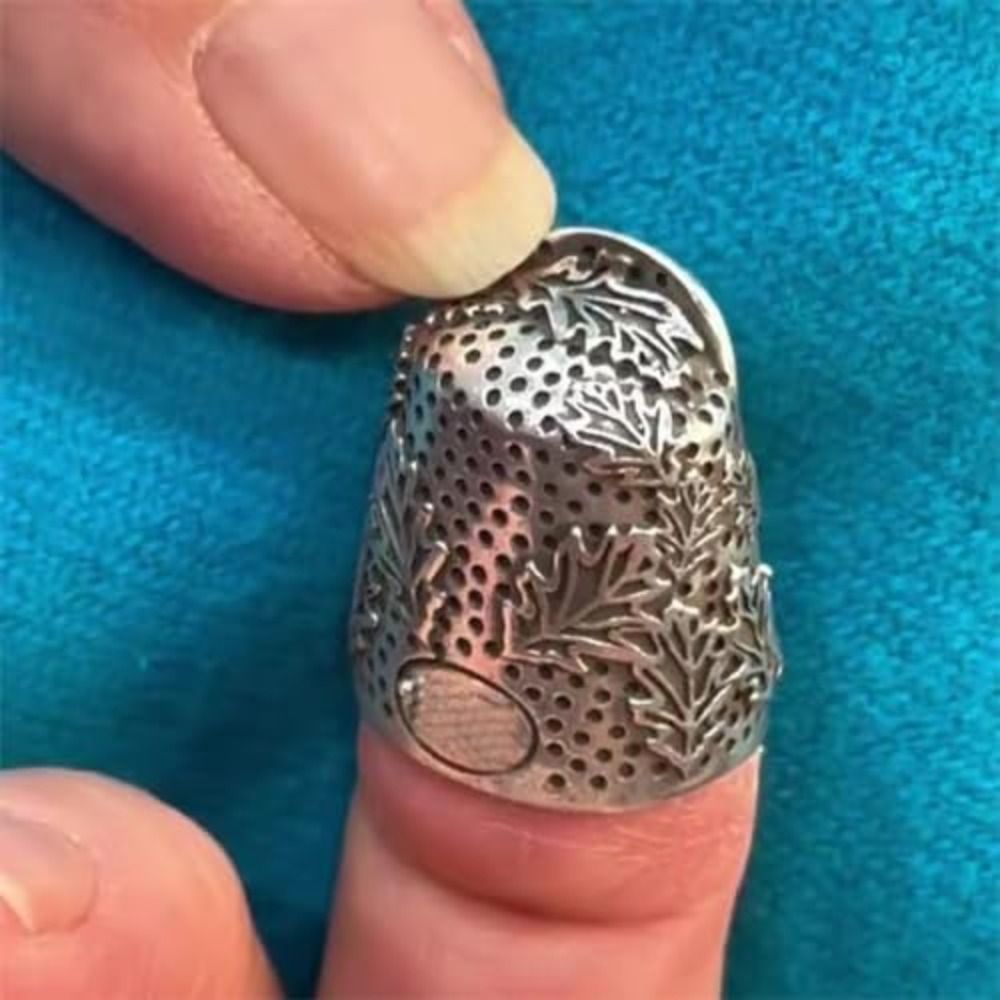 Sewing Thimble Metal - Pelindung Jari Jahit Model Acorn Terbuka