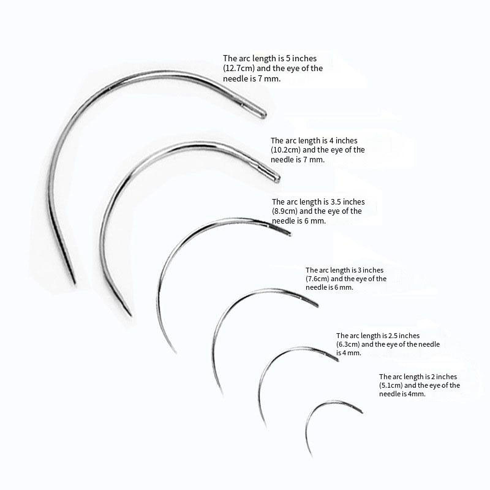 Leather Needle Heavy - Jarum Jahit Tangan Melengkung, Set Jarum