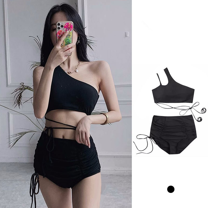 Shoulder Pad Set In - Atasan Crop Top Satu Bahu Gaya