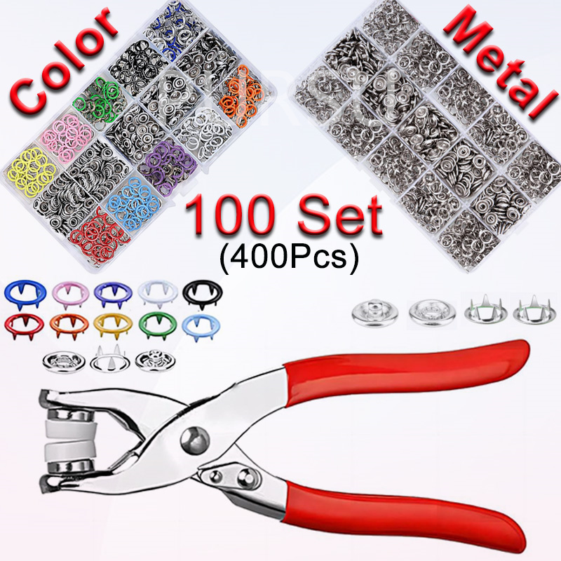 Snap Button Plier - 100 set tang jepret otomatis Tang