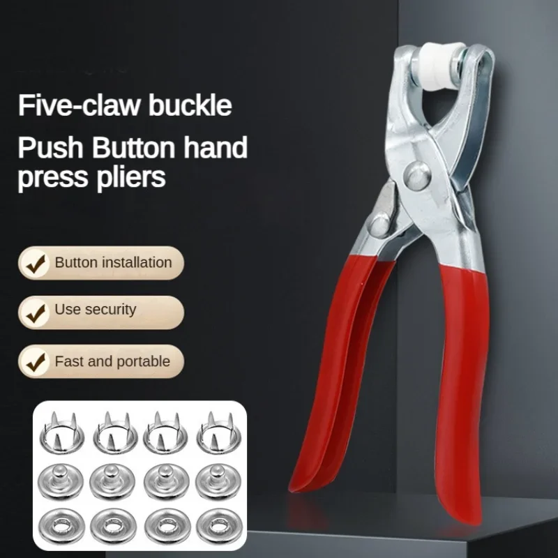 Snap Button Plier - Tang pemasangan kancing lima cabang, Kit
