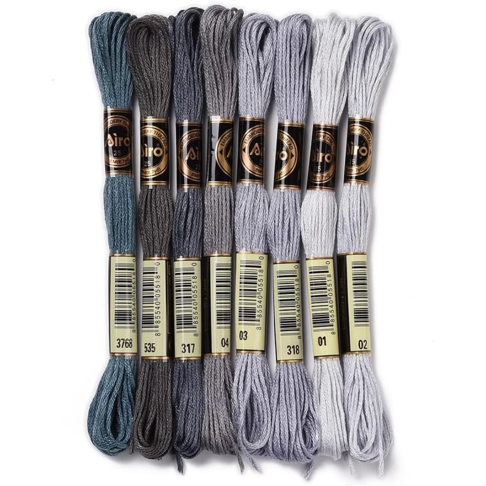 Embroidery Floss Thread - 8 Gulungan 70 Yard Gelang Persahabatan