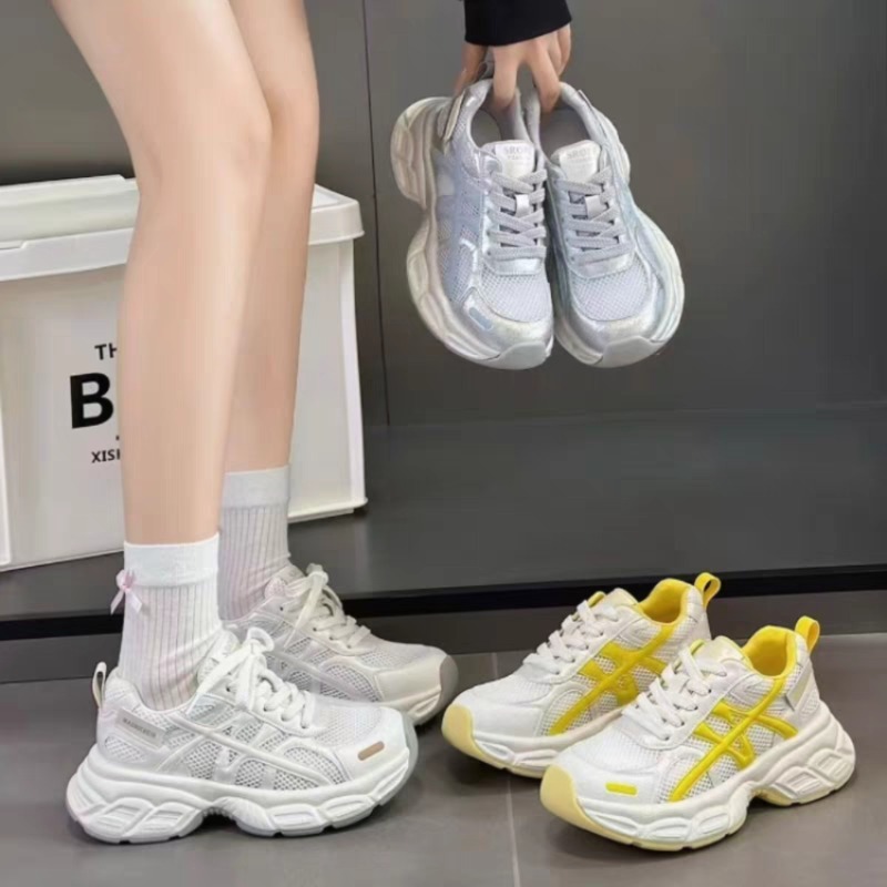 Sewing Embroidery Fabric - Sepatu Sneakers Wanita Vintage Bordir Suede,