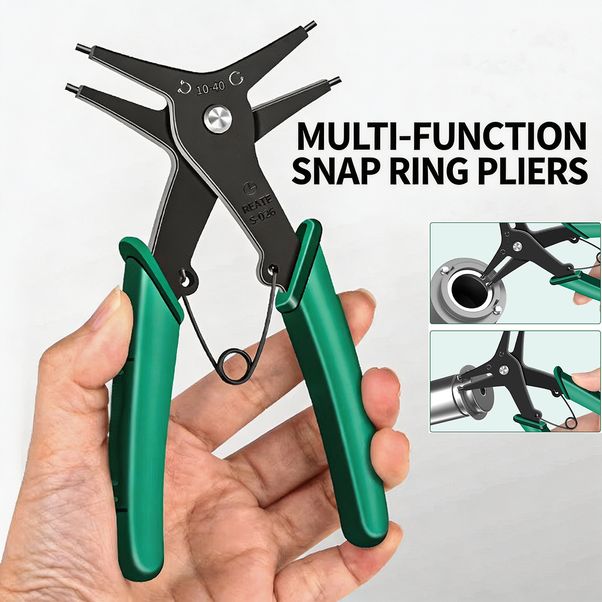Snap Button Plier - Tang Penjepit Internal Eksternal Baja Karbon