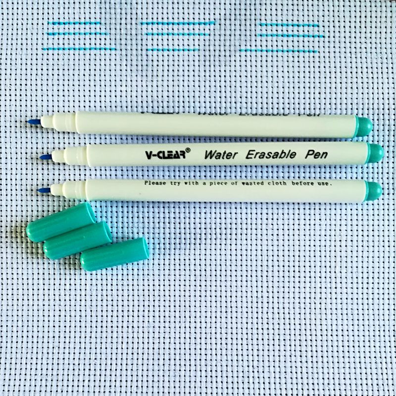 Sewing Textile Art - Tekstil alat spidol kain dapat dihapus,