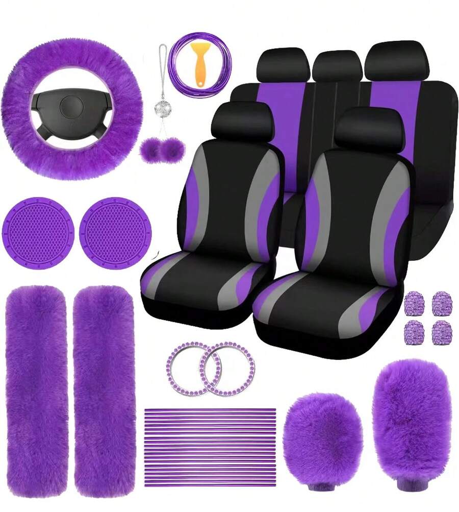 Shoulder Pad Set In - Set Penutup Jok Mobil 35-Piece Dengan