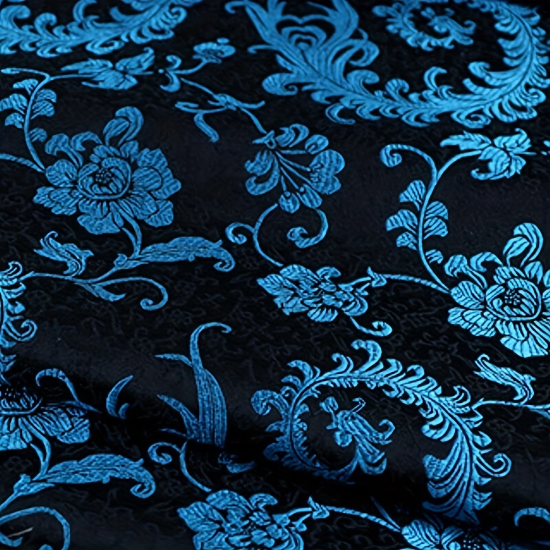 Sewing Garments - Kain Brokat Ekor Phoenix Biru 3D
