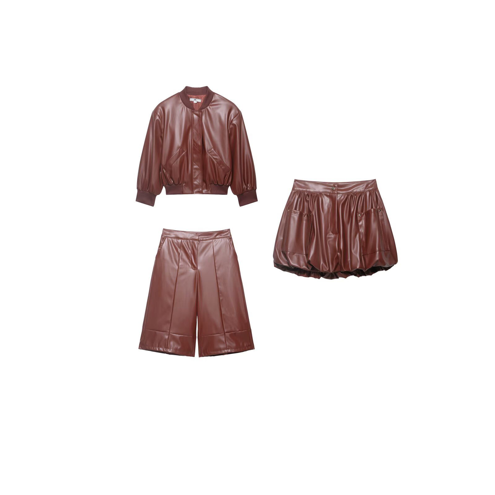 Shoulder Pad Set In - Set jaket pilot pendek longgar dan