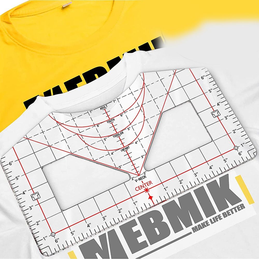 Sewing Tt - Tshirt panduan penggaris untuk perata vinil