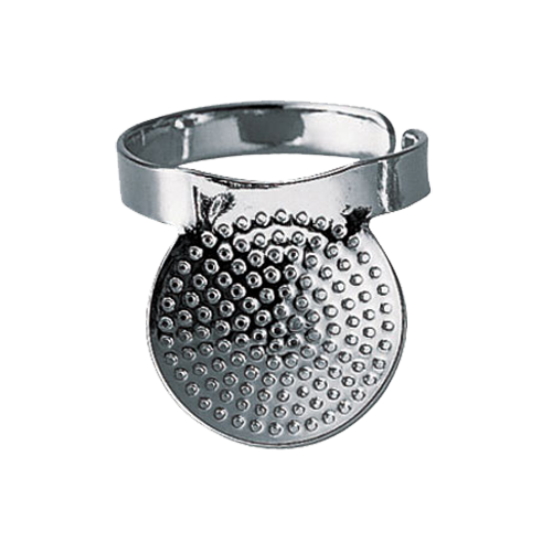 Sewing Thimble Metal - Pelindung Tangan Jahit Clover Open-Back Palm
