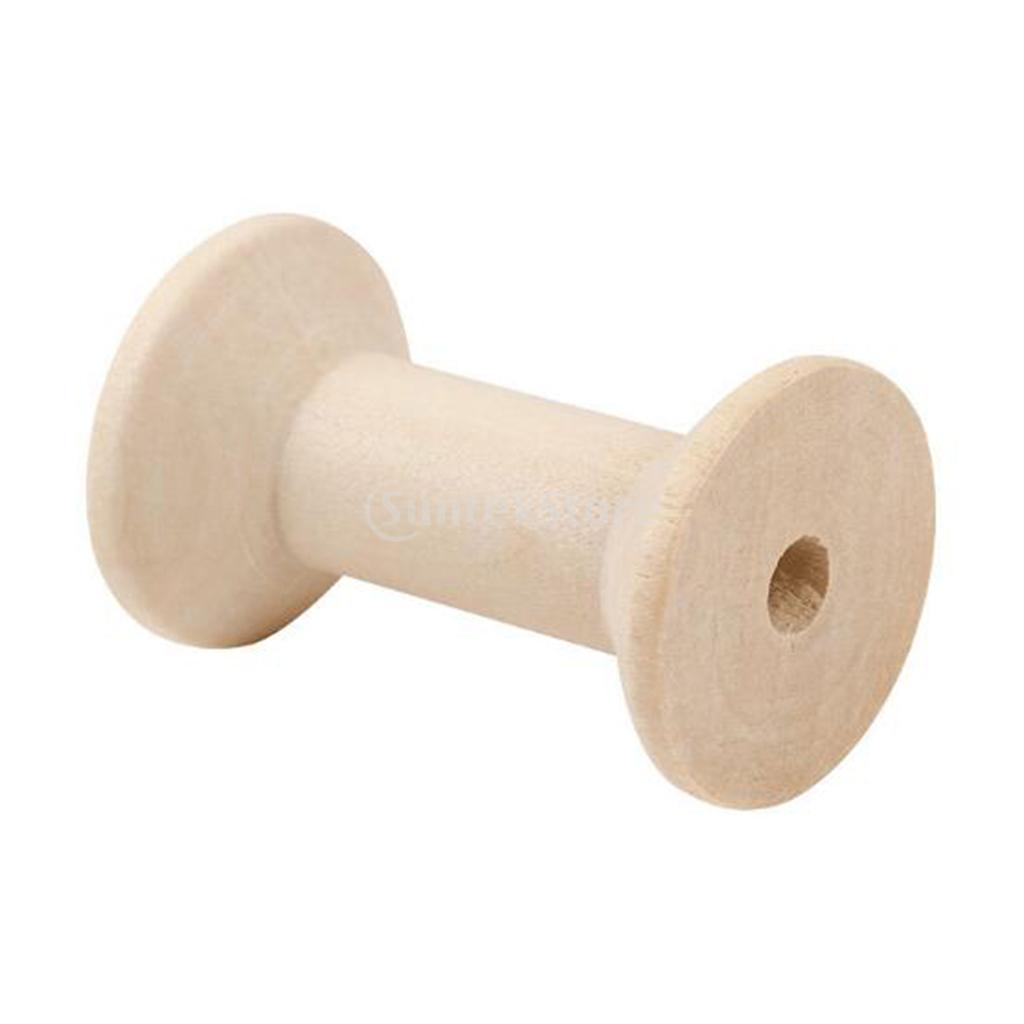 20 Buah Gulungan Benang Kayu K - Thread Bobbins Empty ulasan dan harga