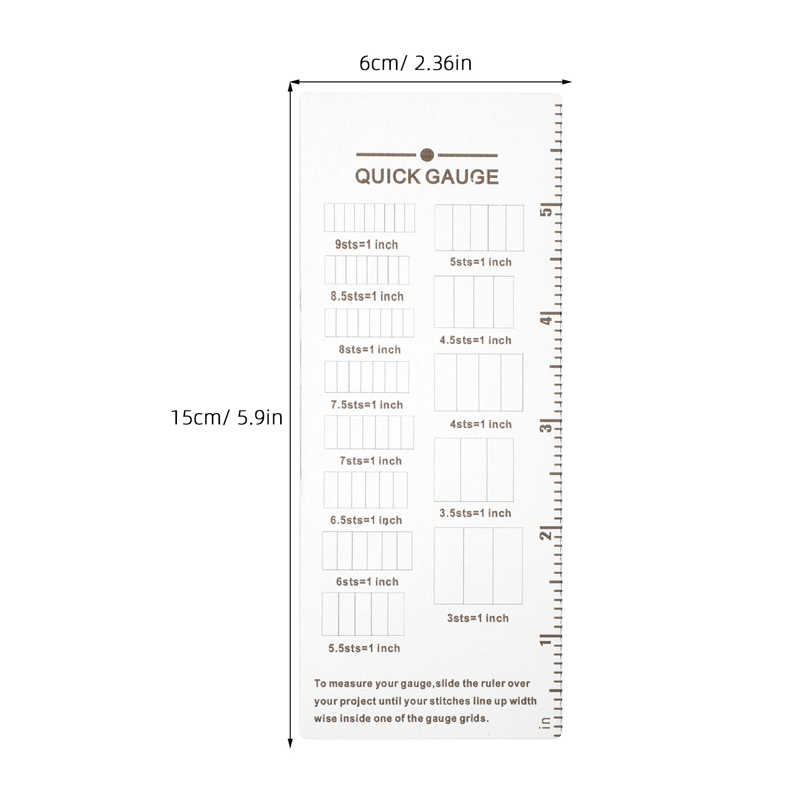 2Pcs Pengukur Rajutan Akrilik  - Sewing Knit ulasan dan harga