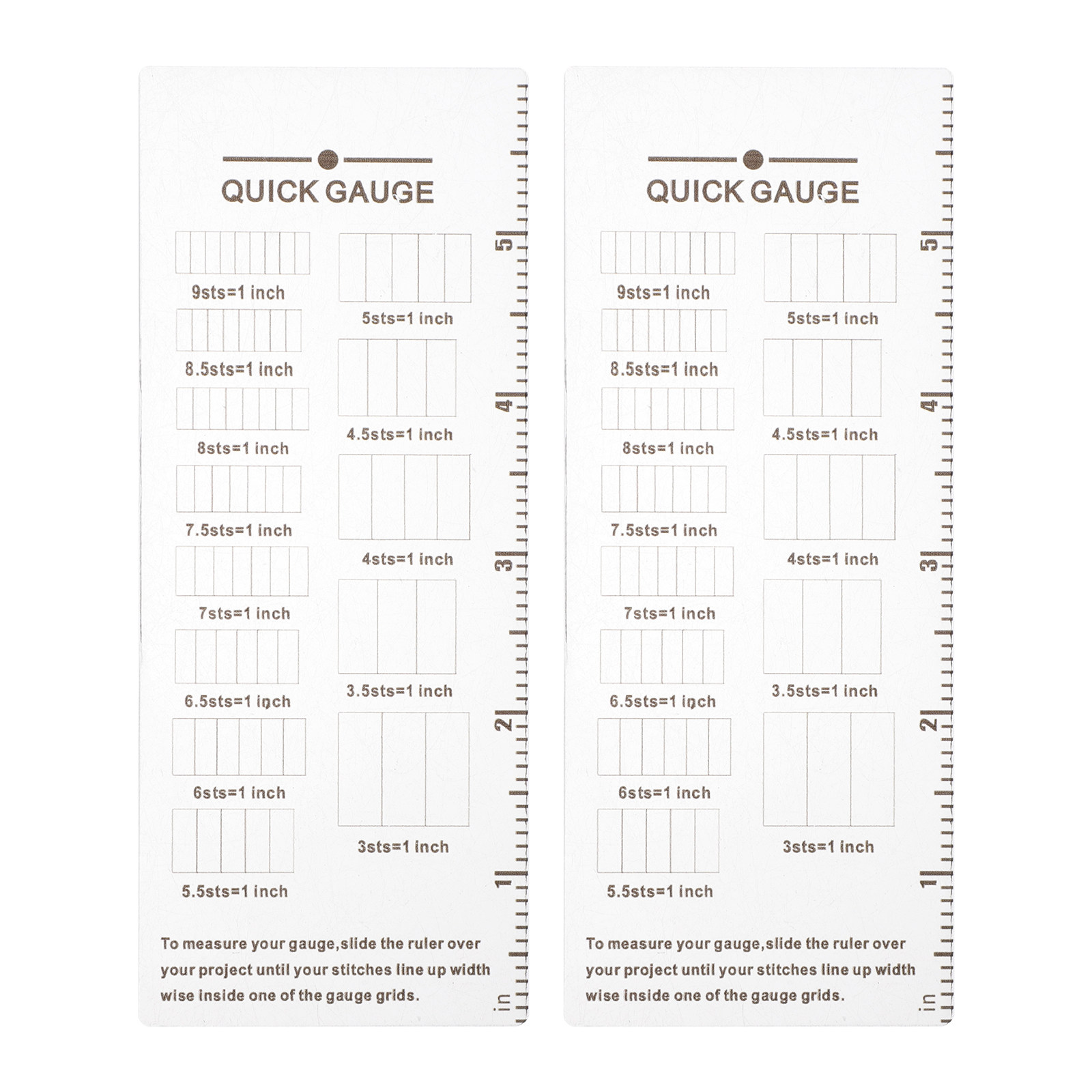 2Pcs Pengukur Rajutan Akrilik  - Sewing Knit ulasan dan harga