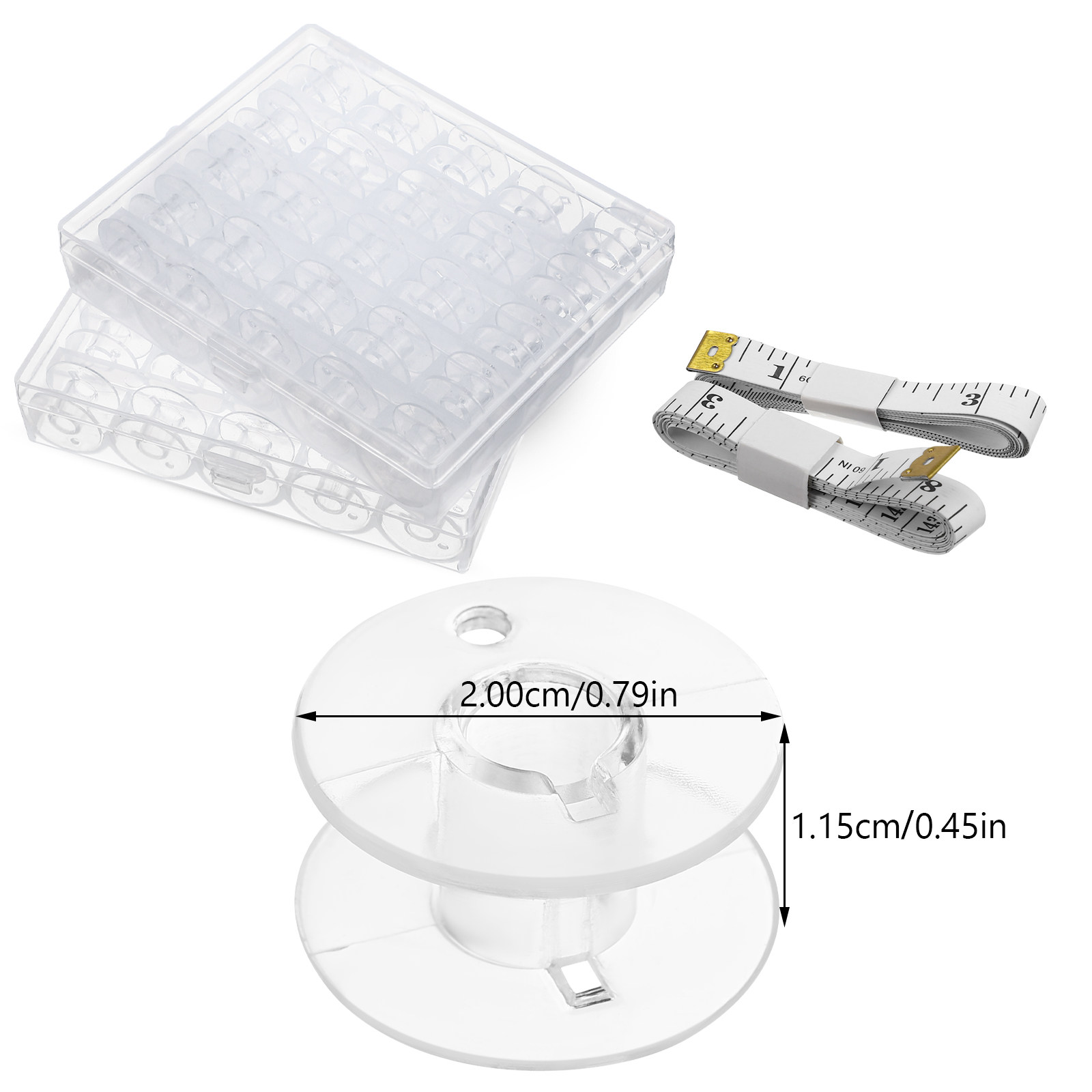 1Set Kotak Penyimpanan Bobin J - Thread Bobbins Empty ulasan dan harga