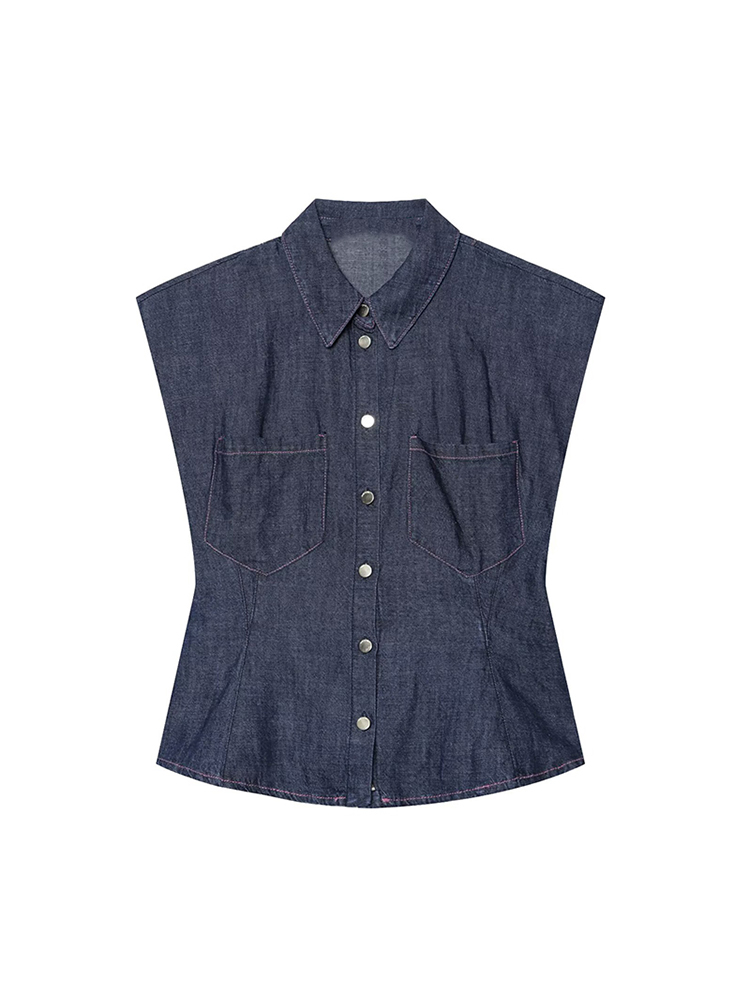 TFMLN Set Celana Denim Wanita  - Shoulder Pad Set In ulasan dan harga