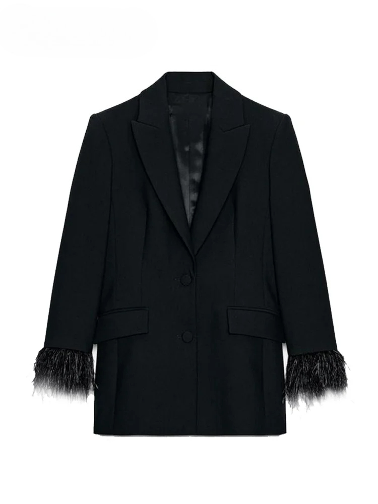 Setelan Blazer Celana Bulu Ele - Shoulder Pad Set In ulasan dan harga