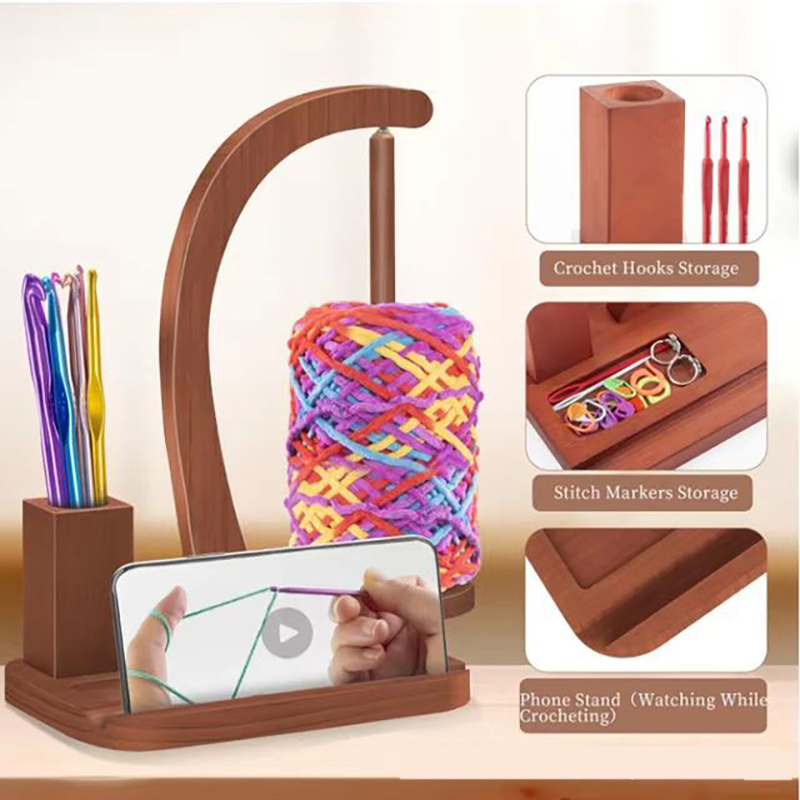 Penyangga Benang Kayu Putar, D - Sewing Knit ulasan dan harga