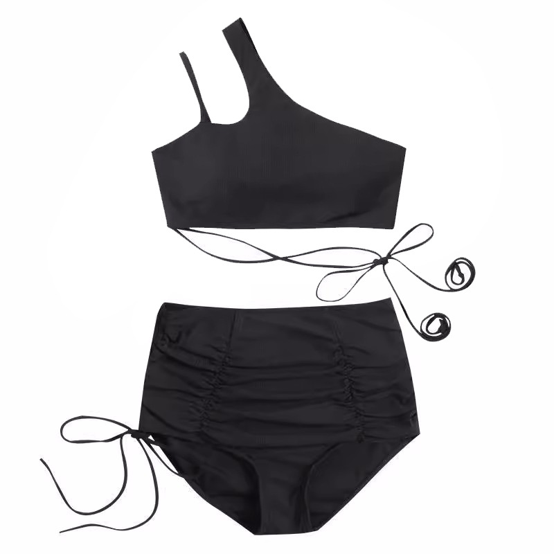 Atasan Crop Top Satu Bahu Gaya - Shoulder Pad Set In ulasan dan harga