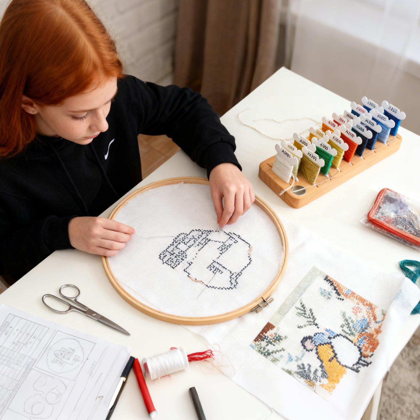Organizer Benang Bordir 15 Slo - Embroidery Floss Thread ulasan dan harga