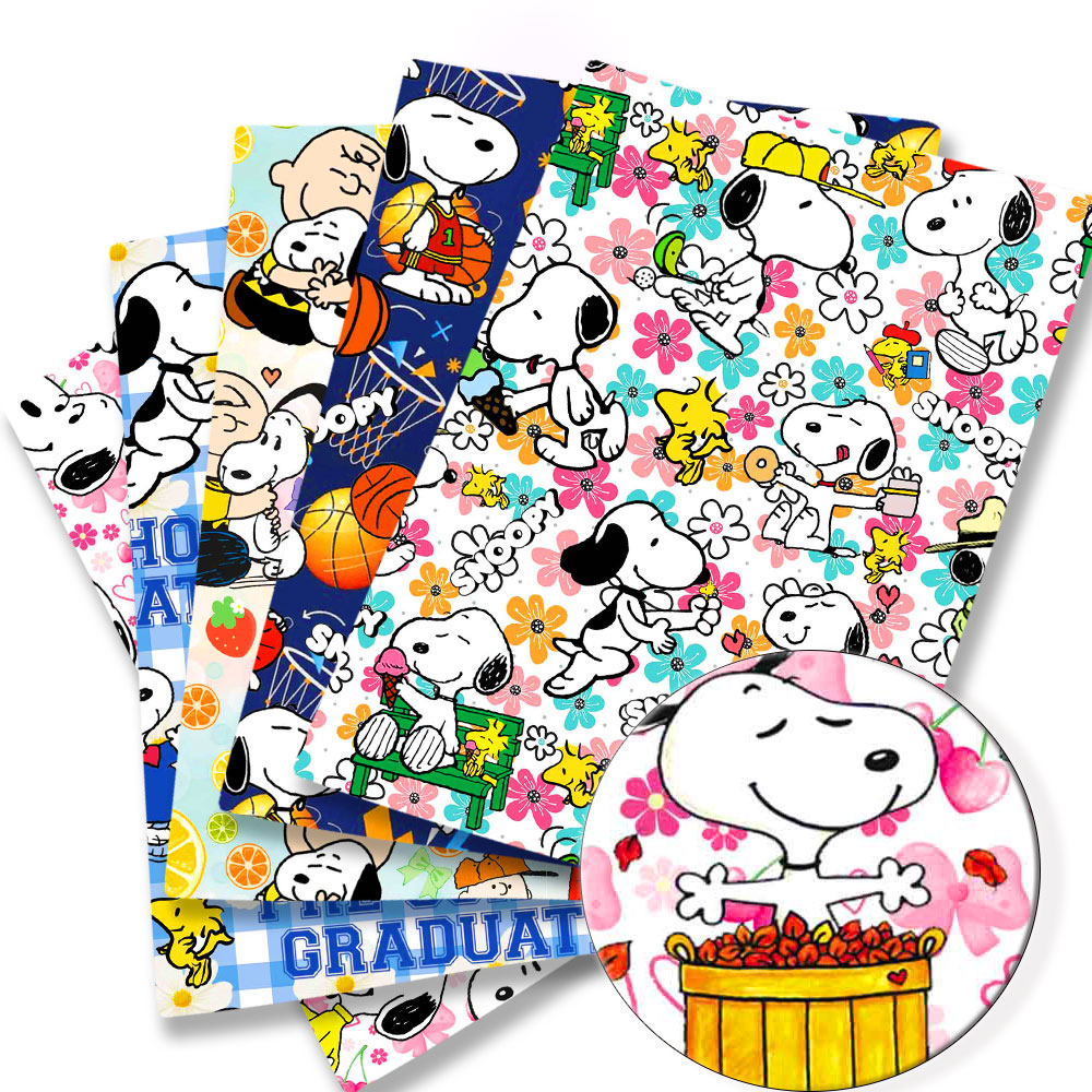 TAKARA TOMY Snoopy Kain 140x50 - Sewing Textiles ulasan dan harga