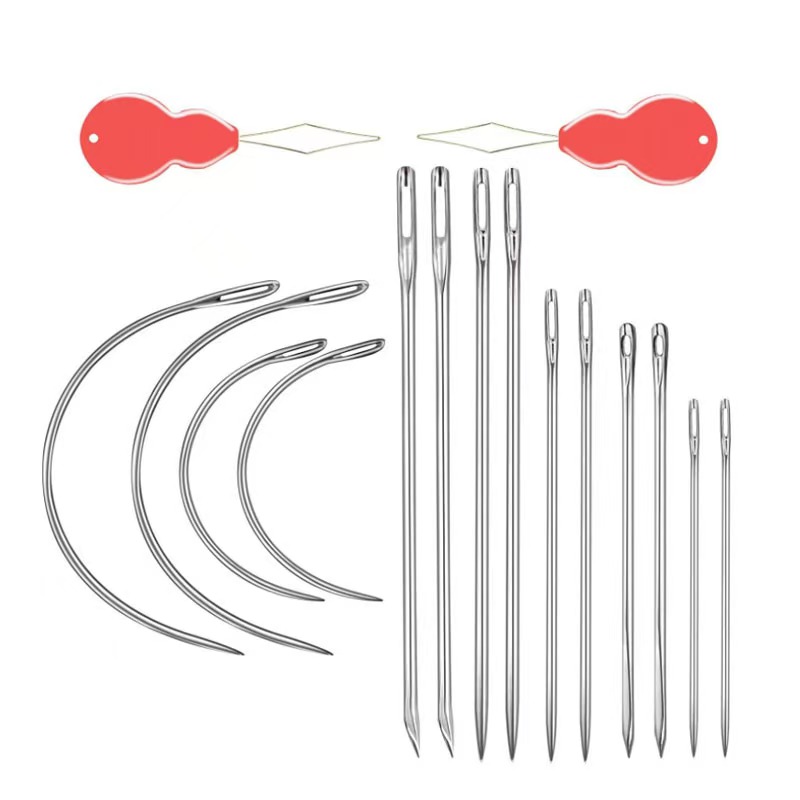 14/16PCS Kit Jarum Jahit Kulit - Leather Needle Heavy ulasan dan harga