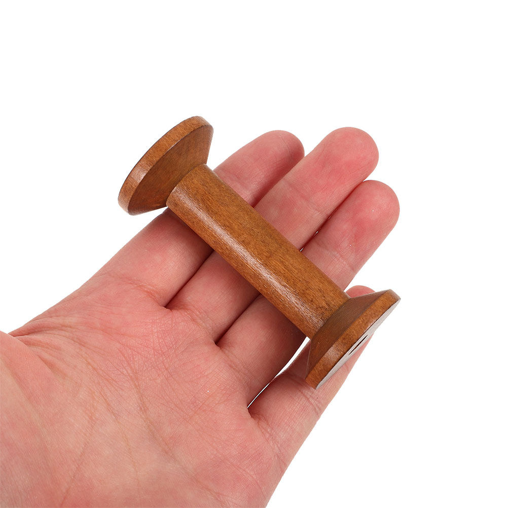 7 Buah Gulungan Benang Kayu Vi - Thread Bobbins Empty ulasan dan harga