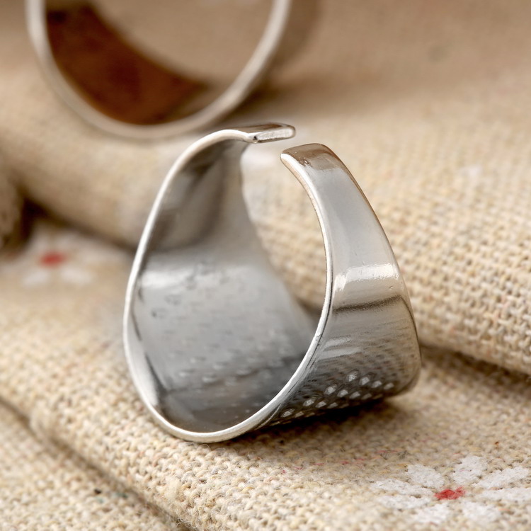 3Pcs Logam Jari Thimbles Penja - Sewing Thimble Metal ulasan dan harga