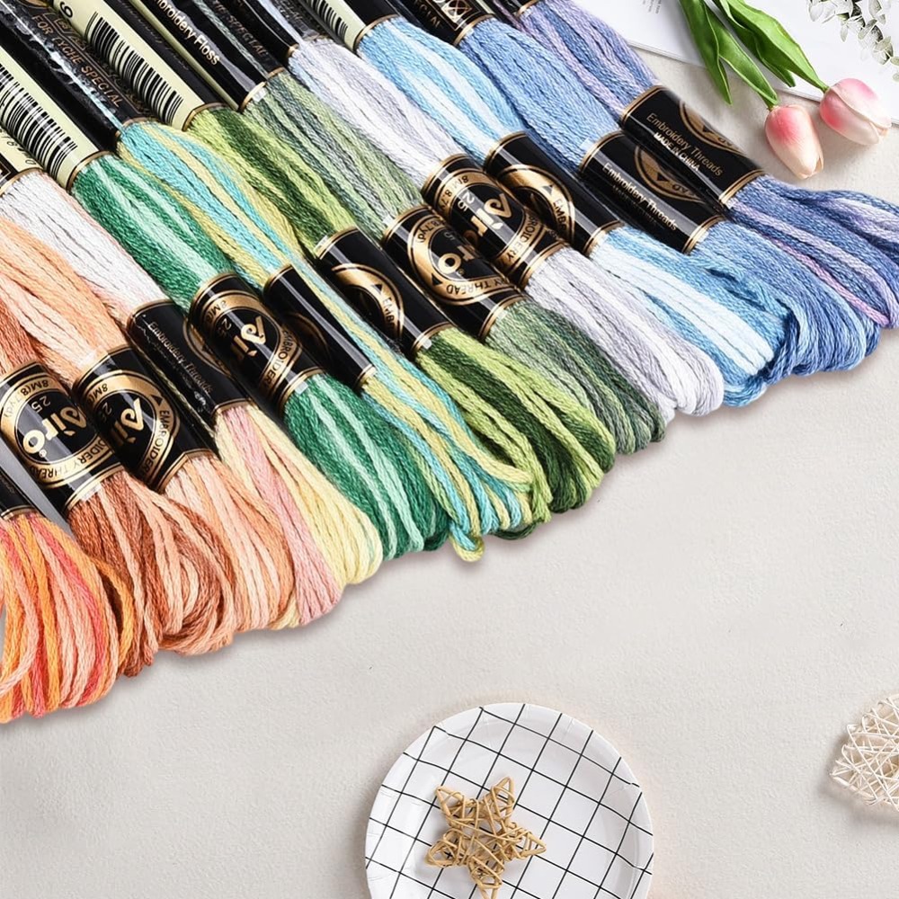 12 Gulungan Benang Sulam 105 Y - Embroidery Floss Thread ulasan dan harga