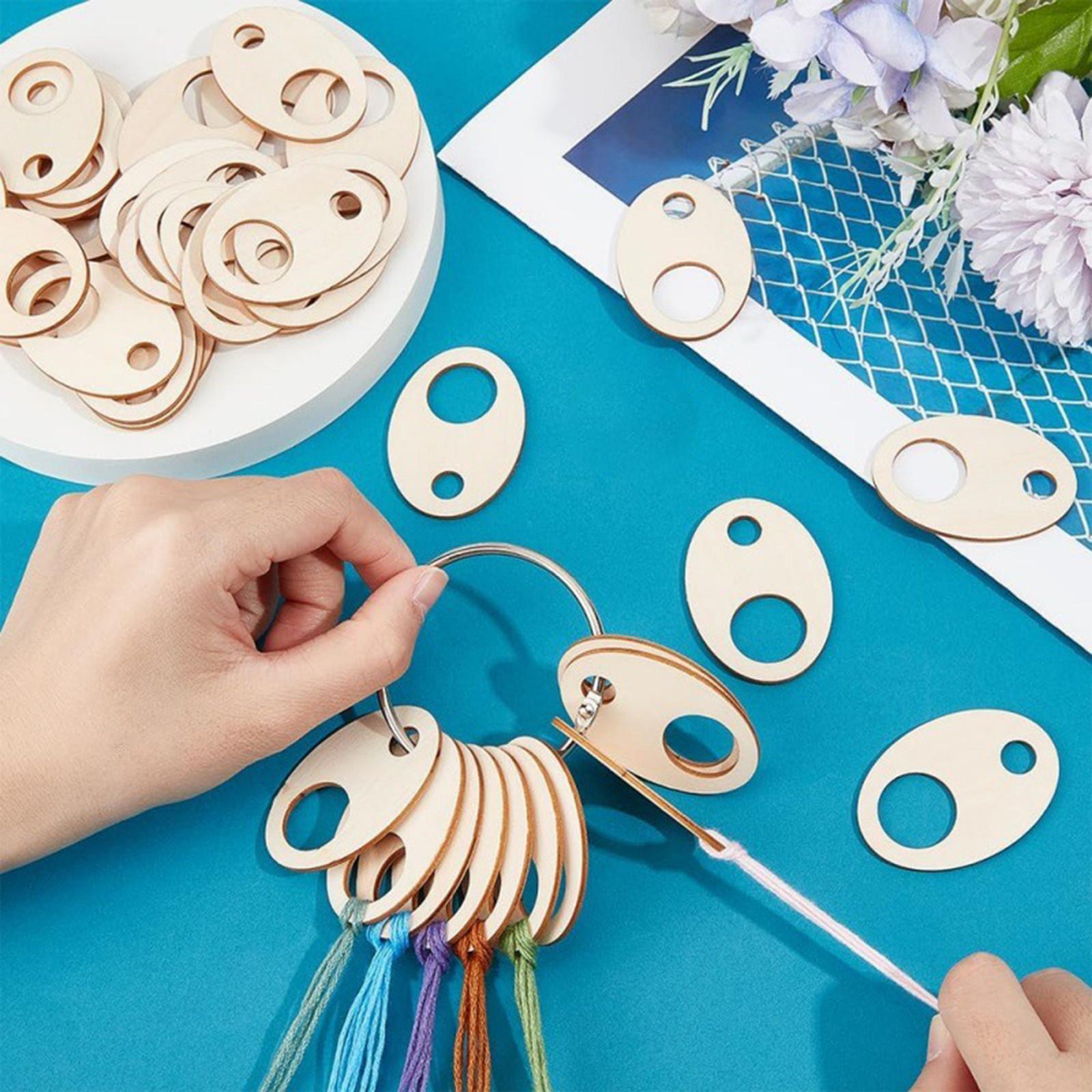 Papan Penggulung Benang Kayu P - Embroidery Floss Thread ulasan dan harga