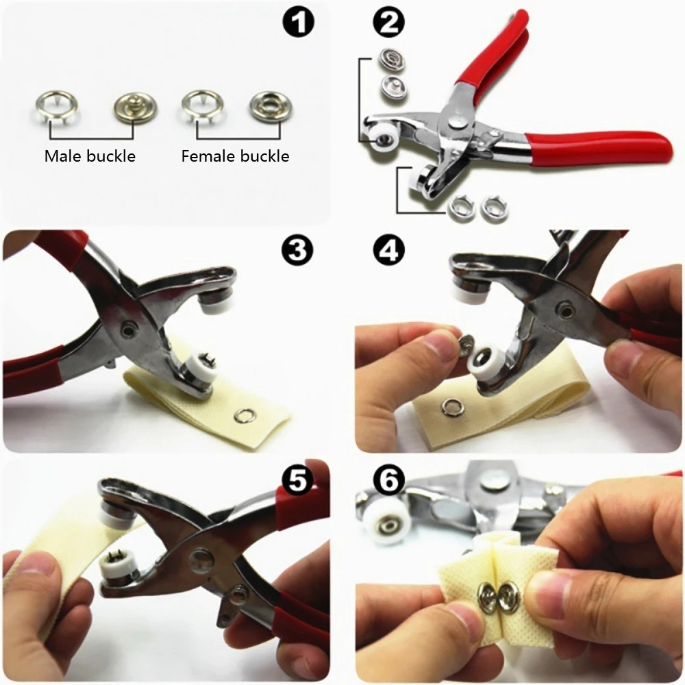 Kit Tang Kancing Tekan 9.5mm d - Snap Button Plier ulasan dan harga