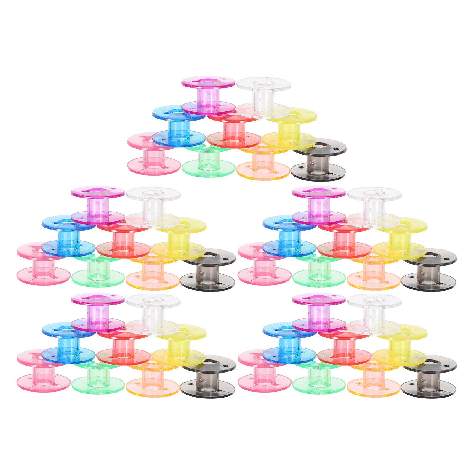50 Buah Bobbin Mesin Jahit Pla - Thread Bobbins Empty ulasan dan harga