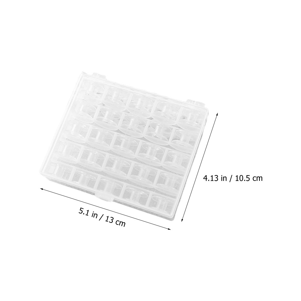 1Set Bobin Plastik Transparan  - Thread Bobbins Empty ulasan dan harga