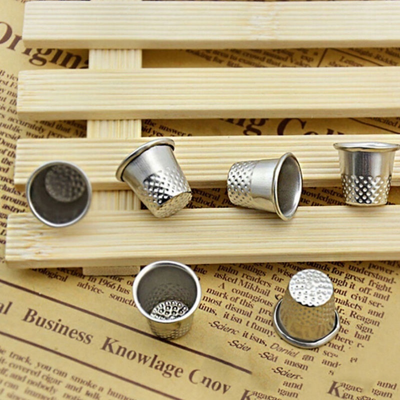 10Pcs Jarum Jahit Tangan DIY B - Sewing Thimble Metal ulasan dan harga