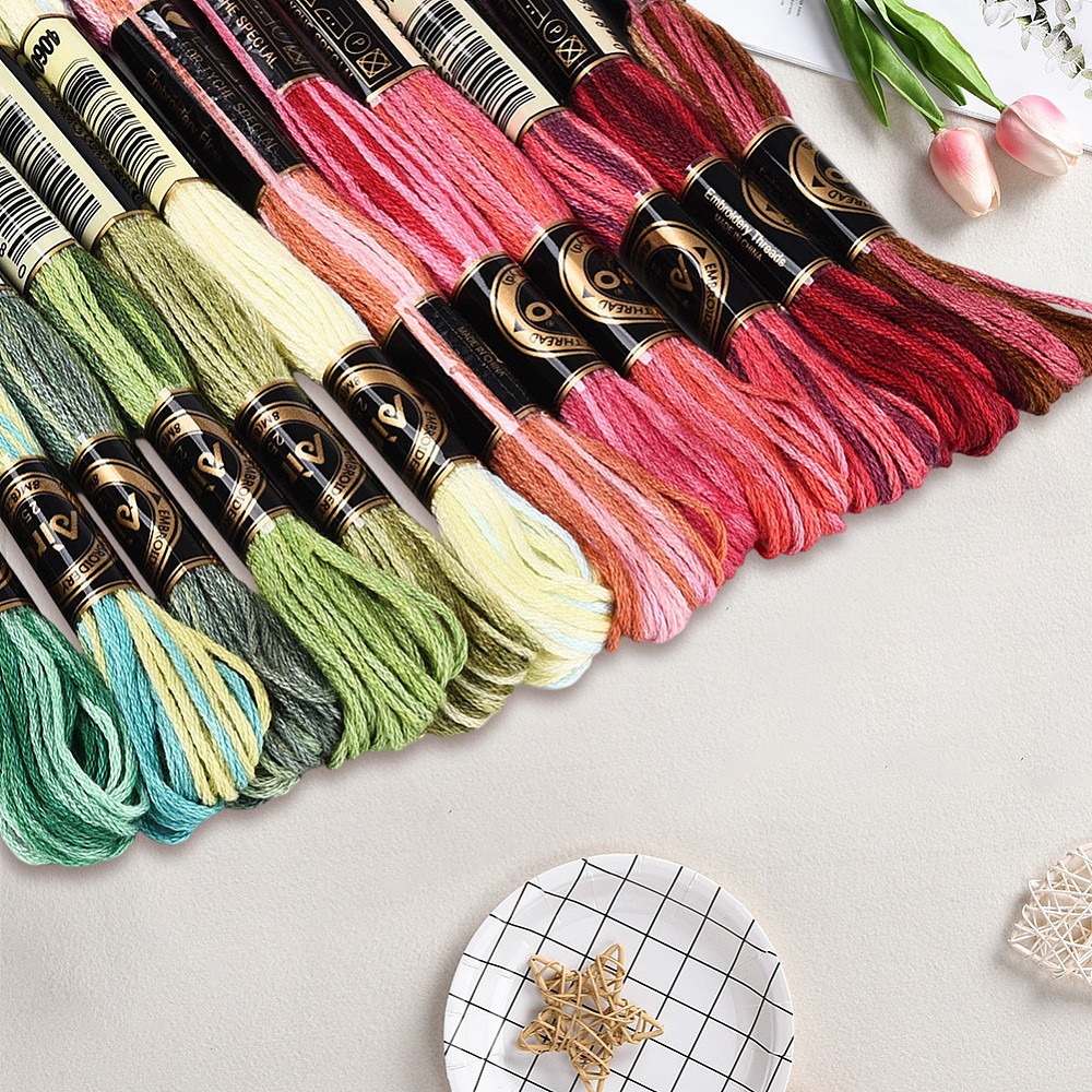 105 Yard Benang Sulam Floss 6  - Embroidery Floss Thread ulasan dan harga