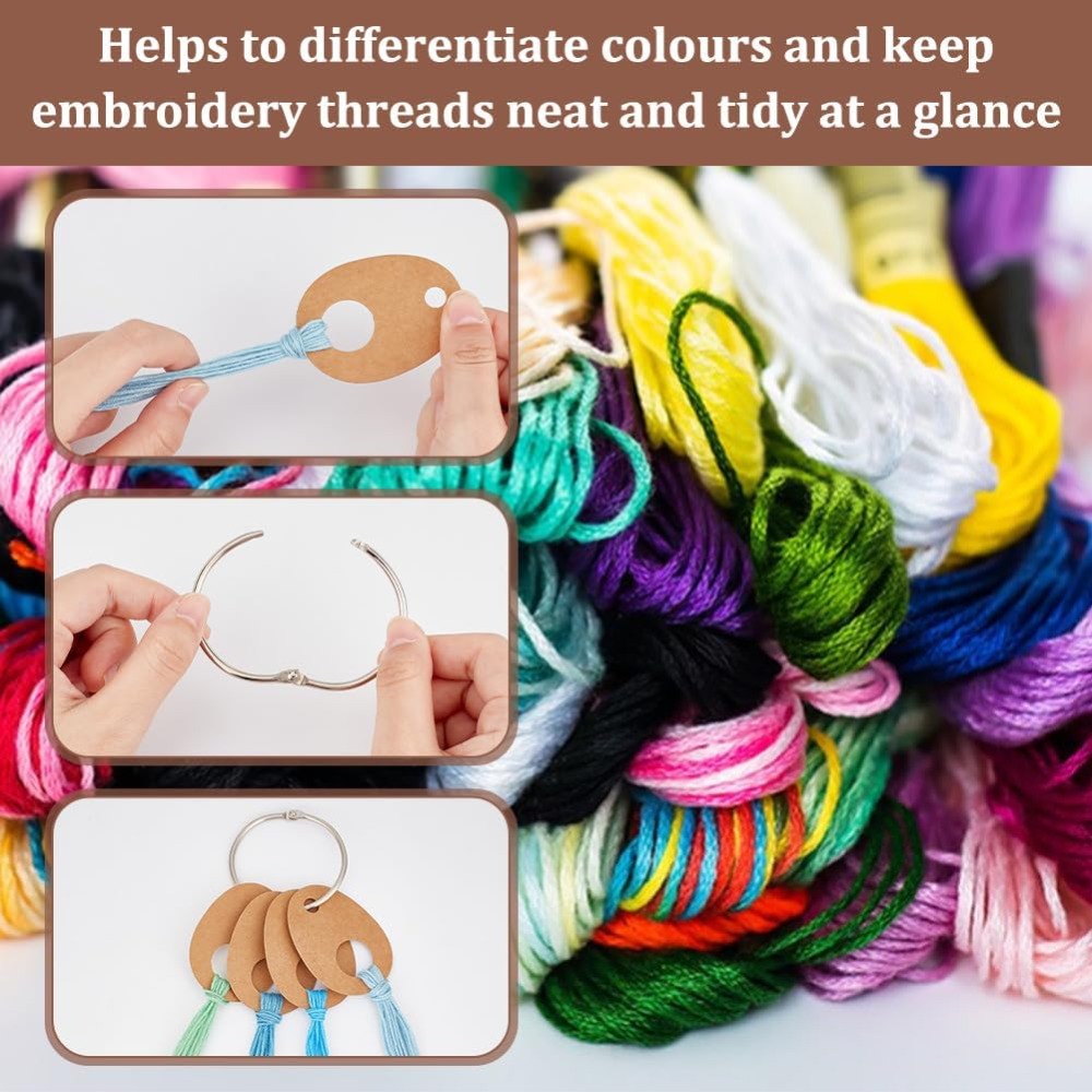 100 Buah Benang Tetesan Air Ma - Embroidery Floss Thread ulasan dan harga