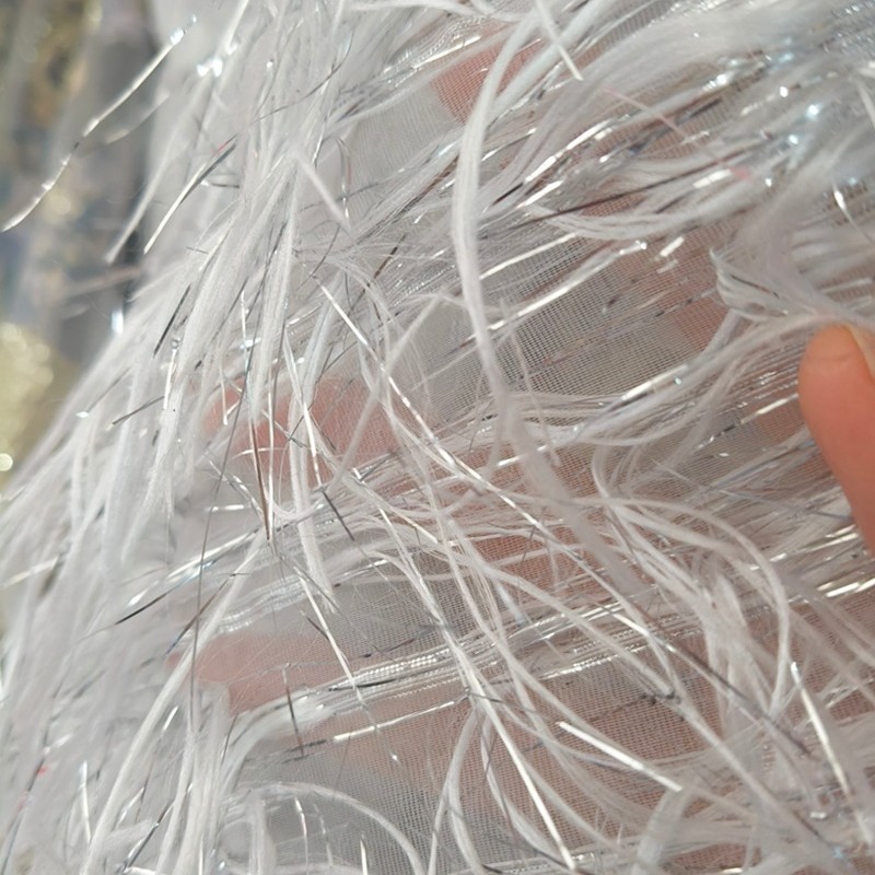 Kain Tulle Bulu Rumbai Reguler - Sewing Knit ulasan dan harga