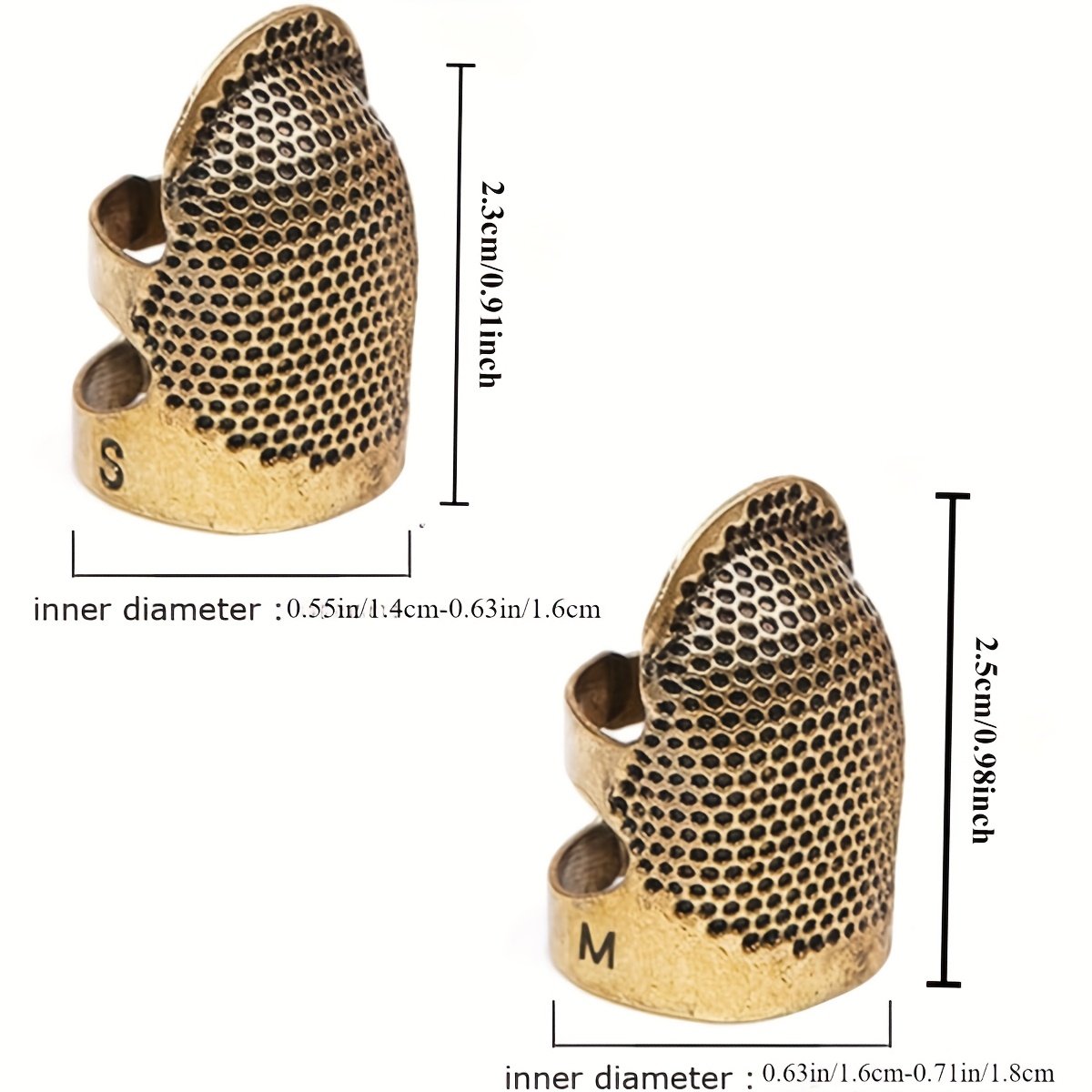 4 Buah Pelindung Jari untuk Me - Sewing Thimble Metal ulasan dan harga