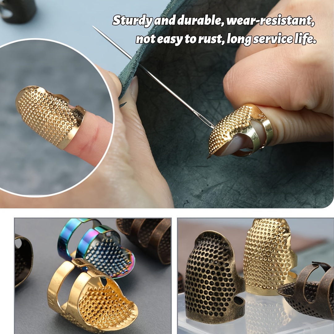 4 Buah Pelindung Jari untuk Me - Sewing Thimble Metal ulasan dan harga