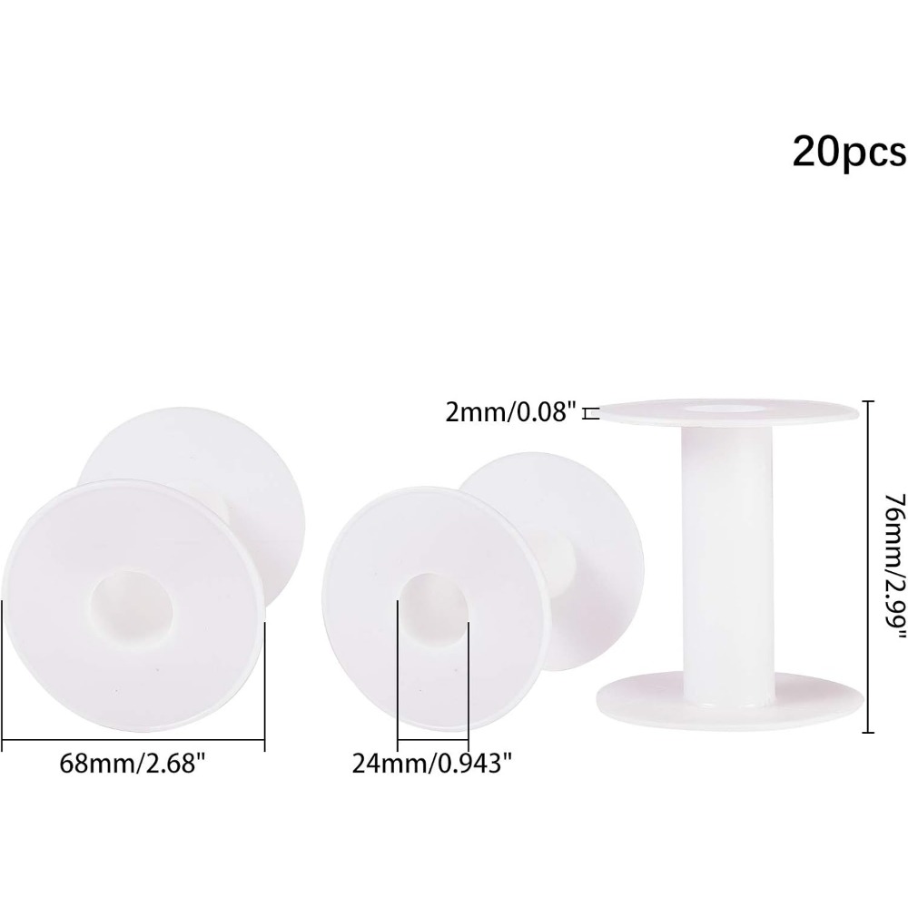20 buah 3 inci plastik spool k - Thread Bobbins Empty ulasan dan harga